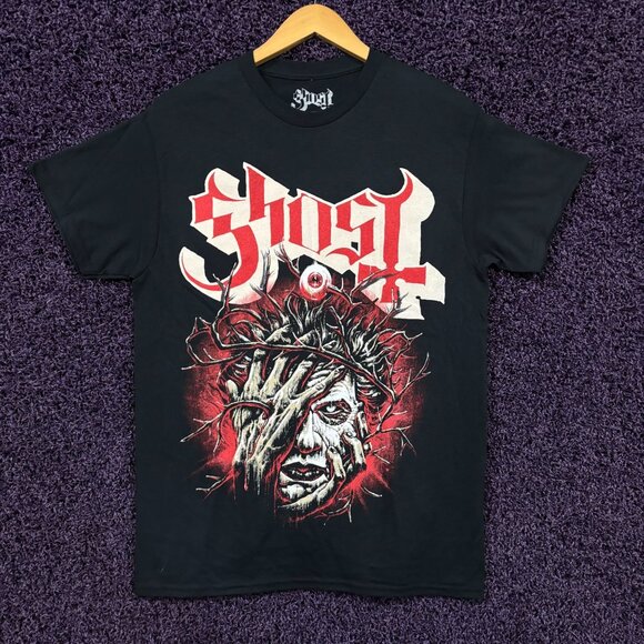Ghost Cardinal Copia All Seein Eye Goth Metal Band T-Shirt M - Picture 1 of 4